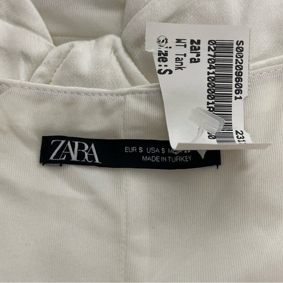 Zara satin bustier bodysuit. Off-white color, size S. - Picture 8 of 12